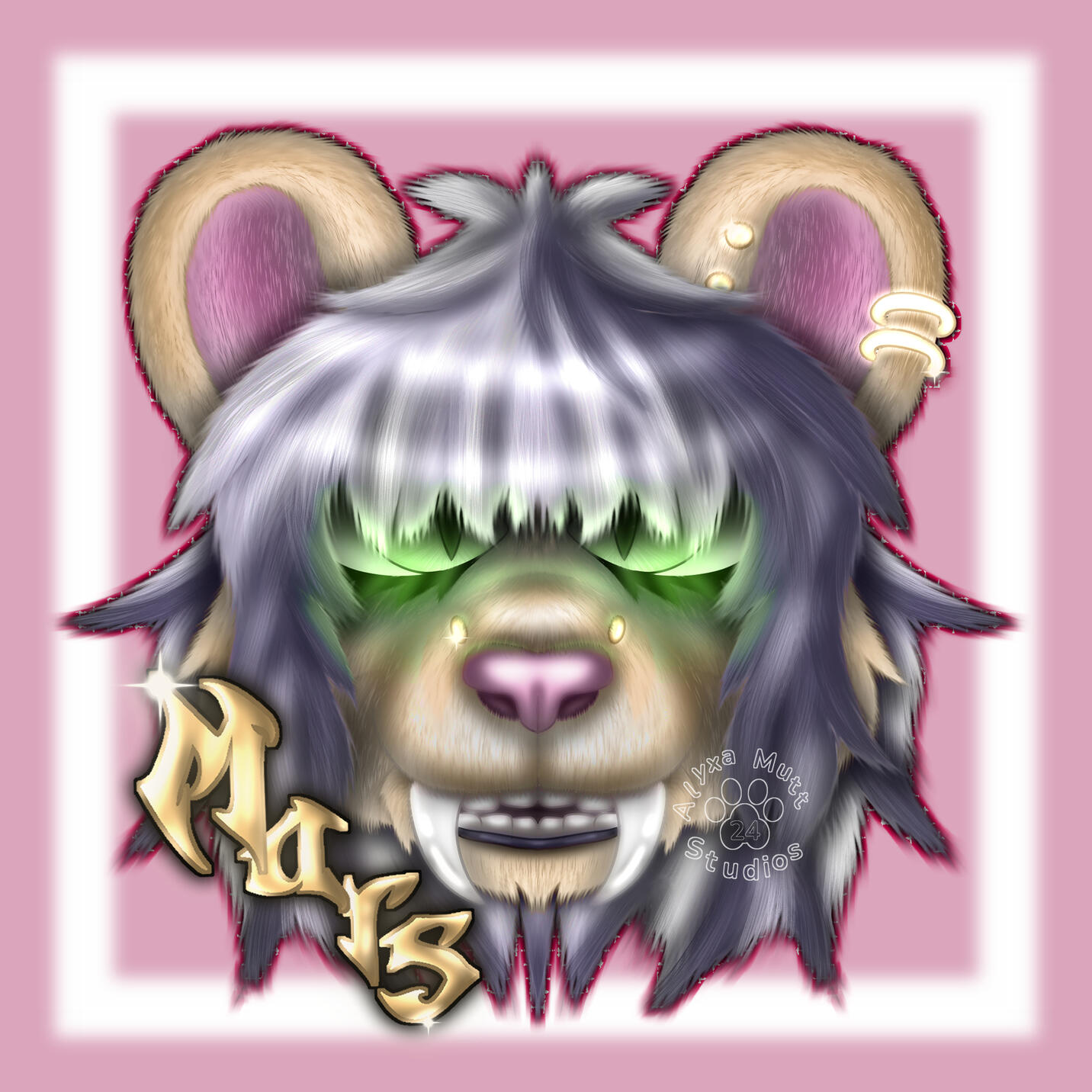 Rendered badge for Guard_Mutt (Artfight)