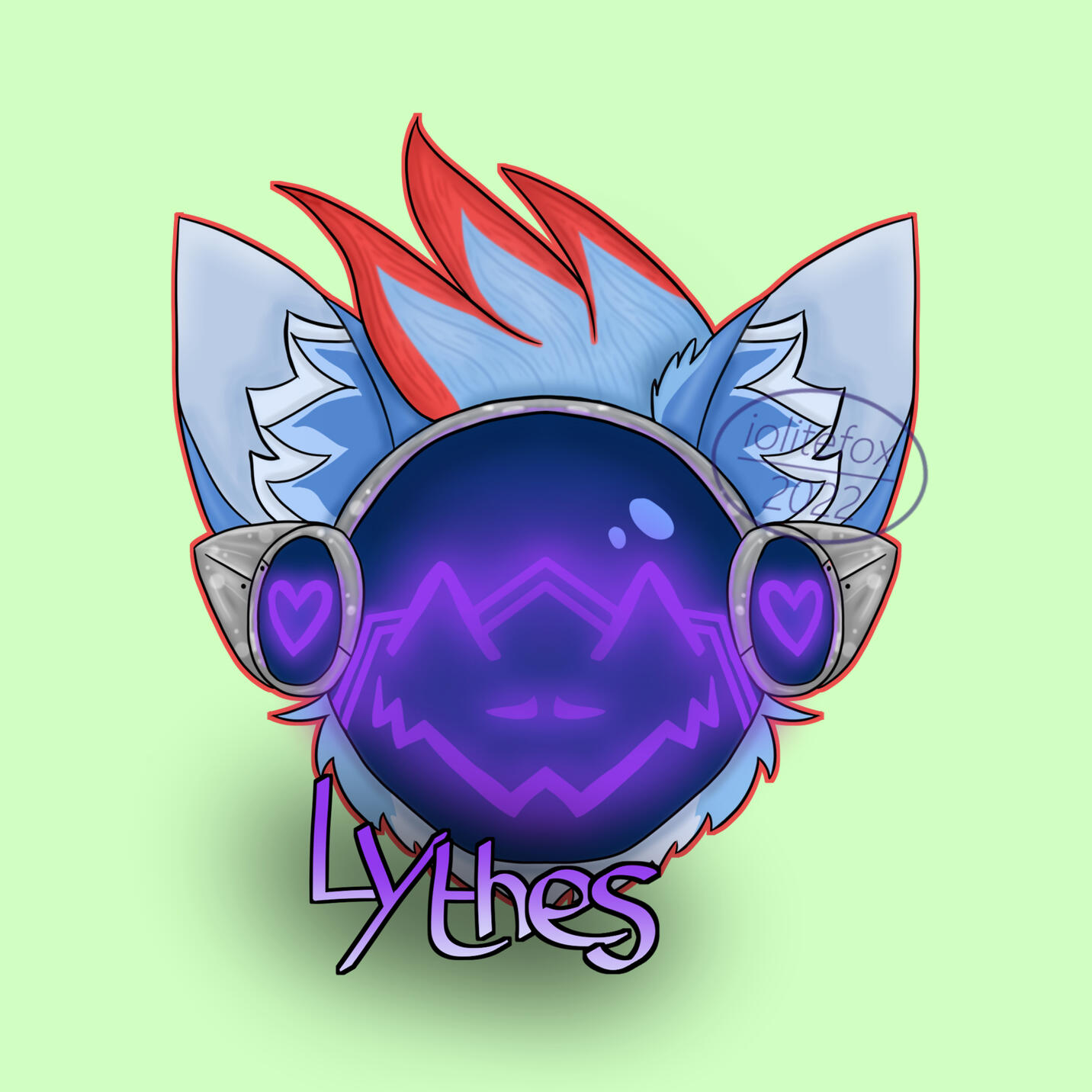 (Old) Shaded digital badge for Lythems on Discord