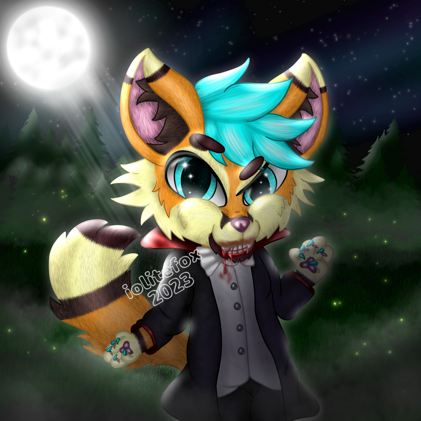 Detailed half body for Nightfall (commission)