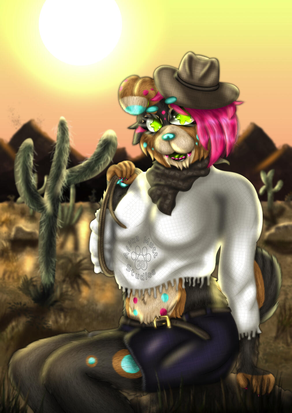 Alyxa half body pinup