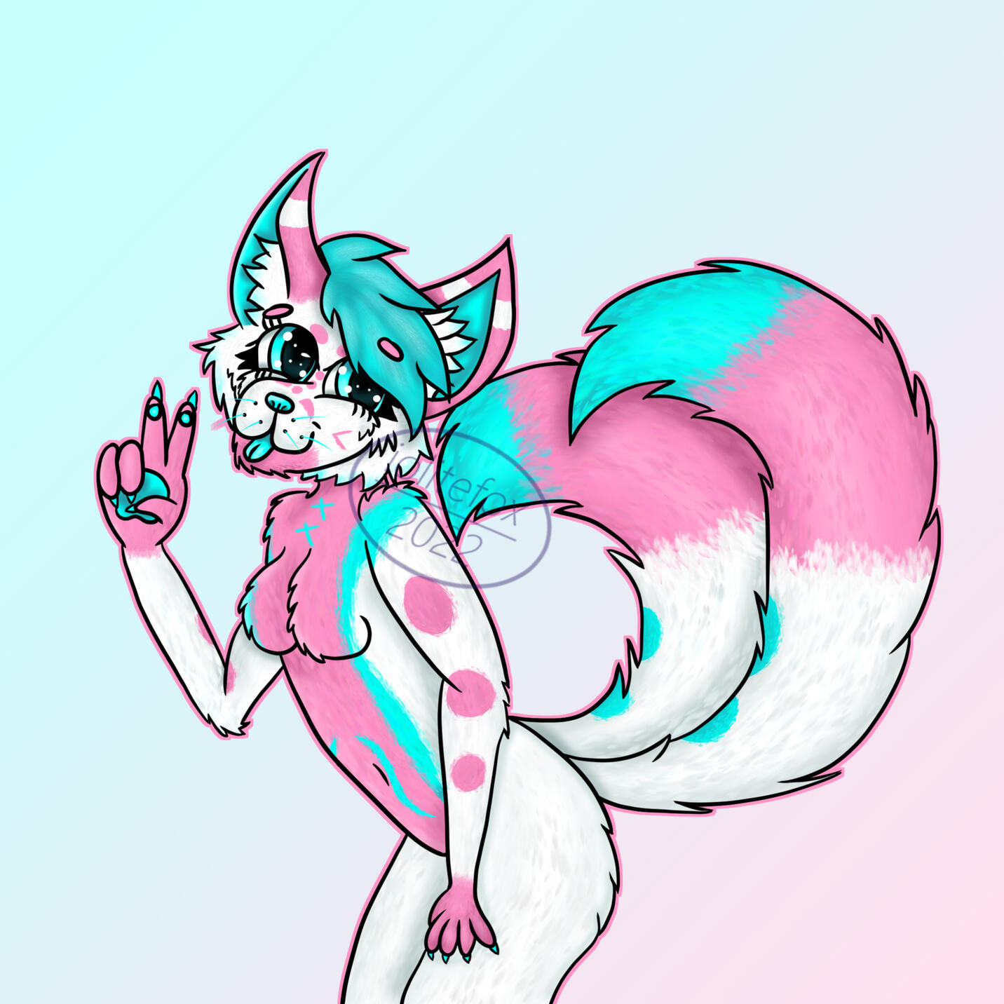 Detailed half body for Snowflake on Discord