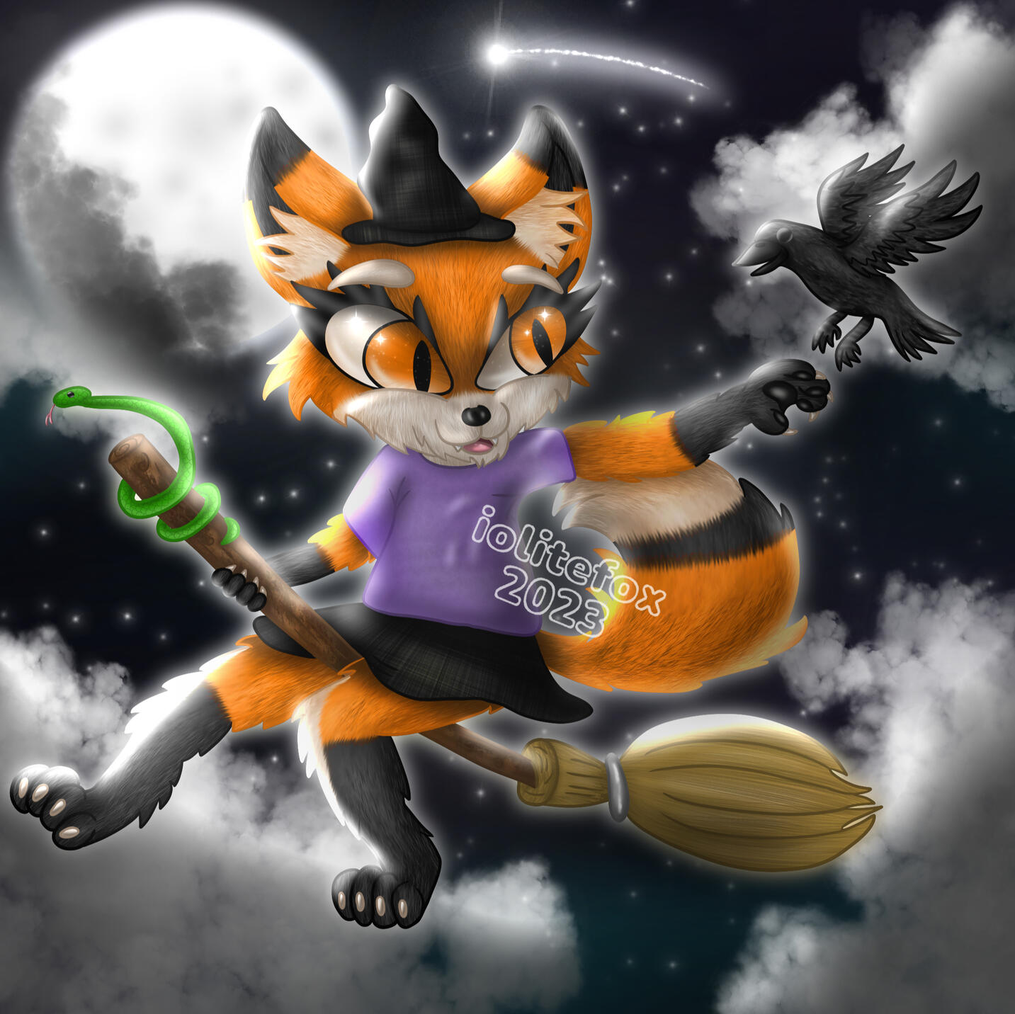 Detailed full body Fox (Halloween art)