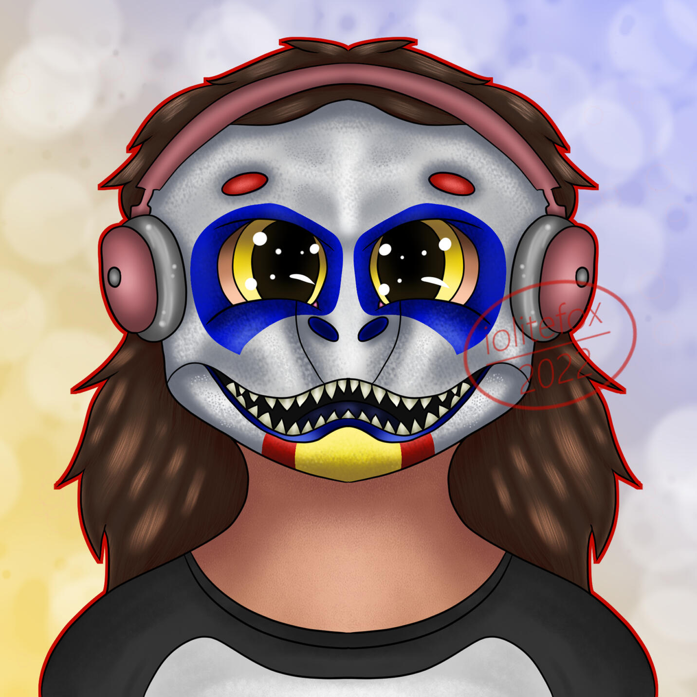 Detailed bust of Dasher for George the Protogen on Discord (raffle win)