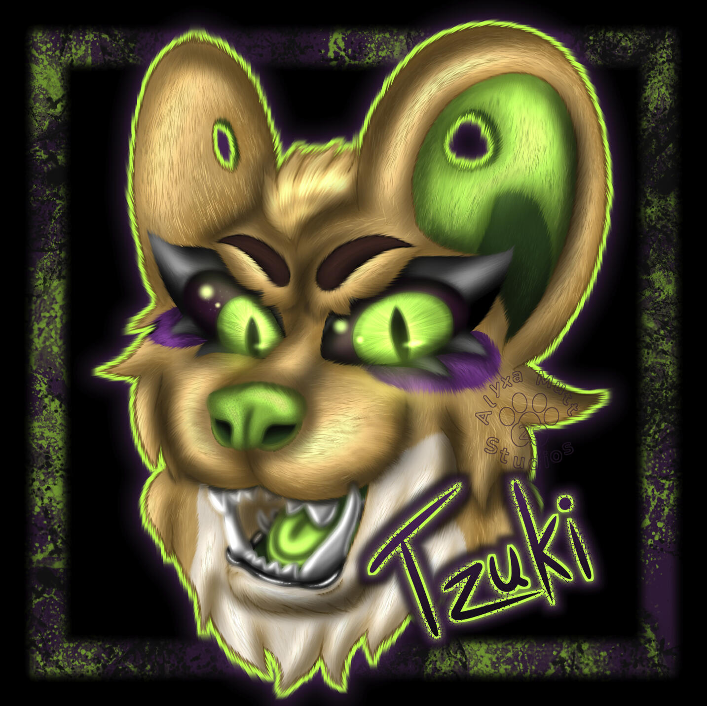 Badge of Tzuki for megalomaniacalwaste (Comm)