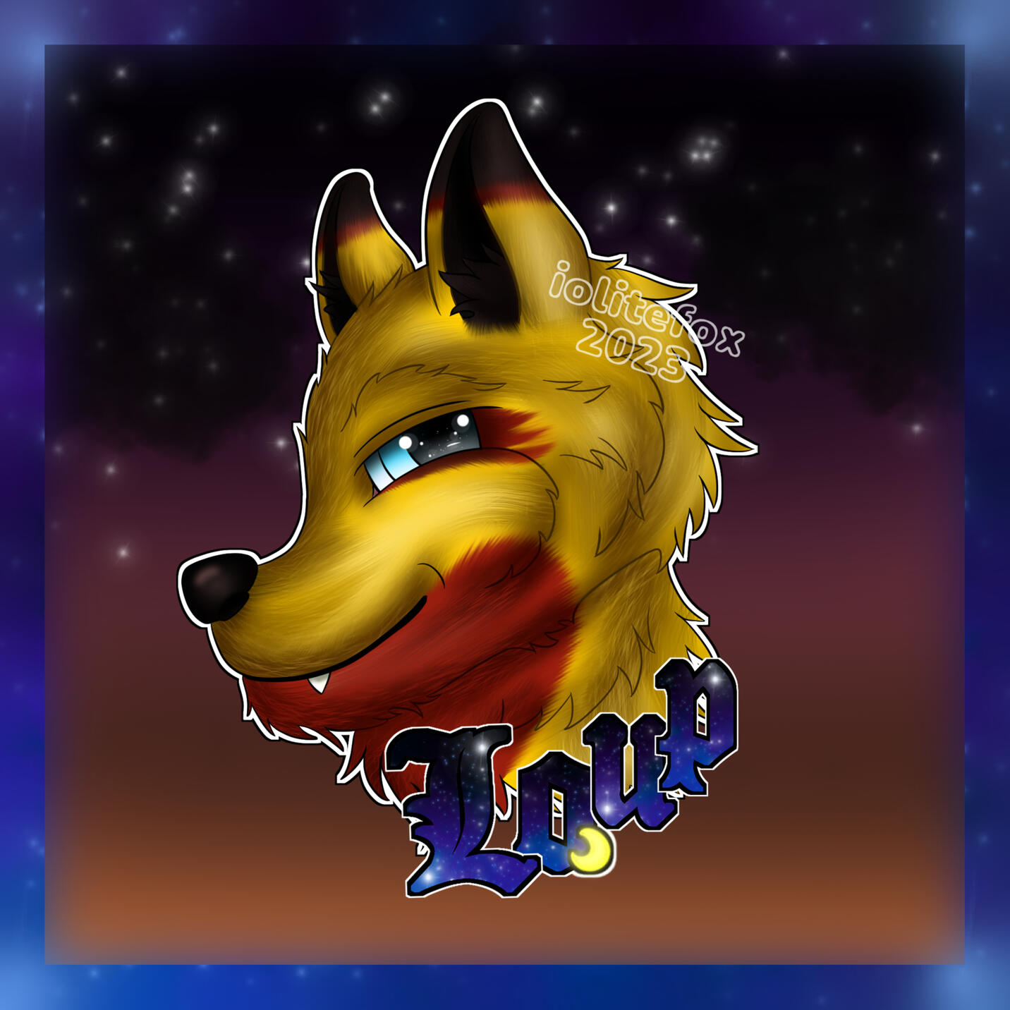 Detailed digital badge for Loup (Raffle prize)